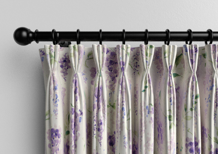 Wisteria Silk, Violet - Made to Measure Curtains - Image 11